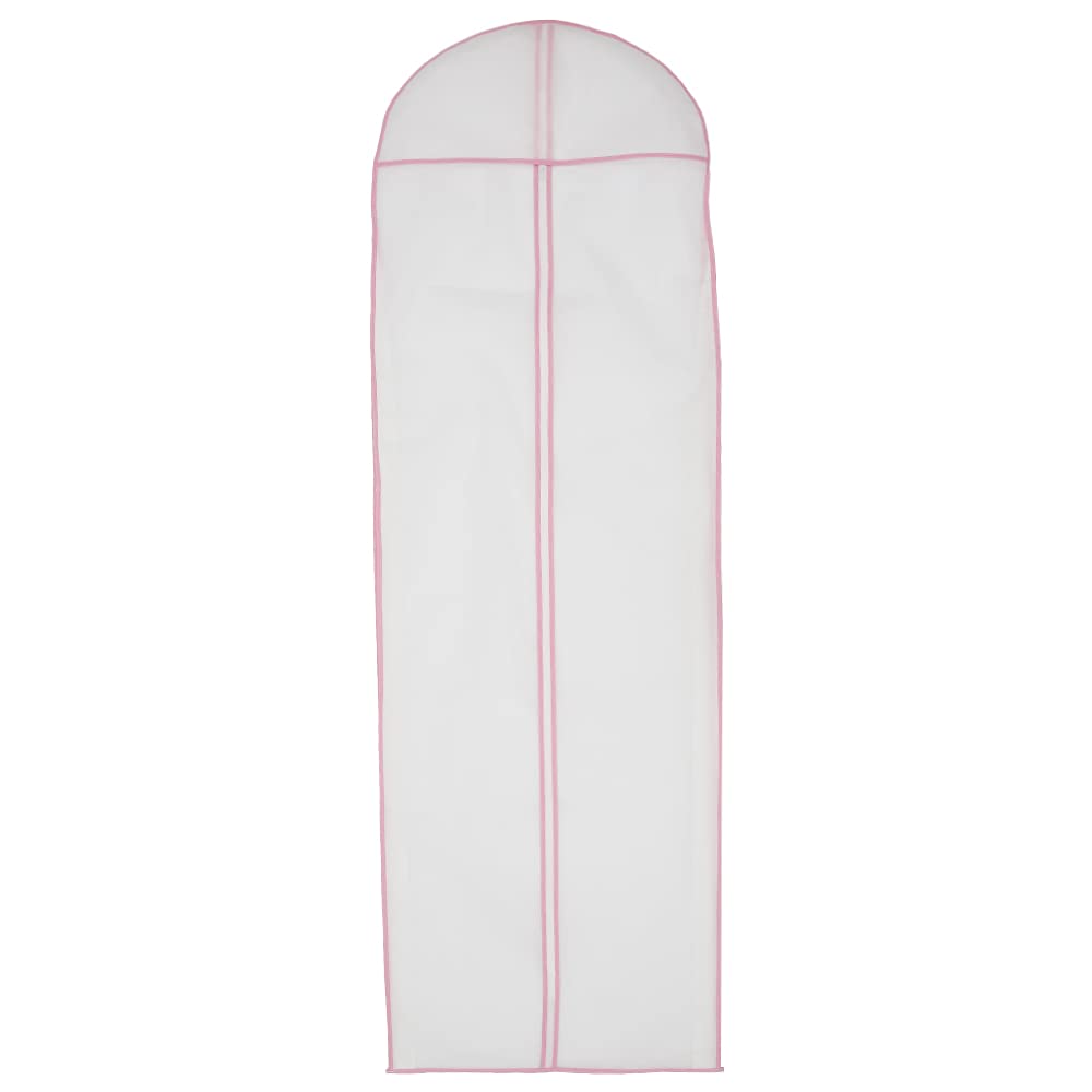 180cm Wedding Dress Bag with Zipper Breathable Clear Garment Bags Dustproof Long Dress Bags Covers Non-woven Bridal Dress Cover Storage Bag Full