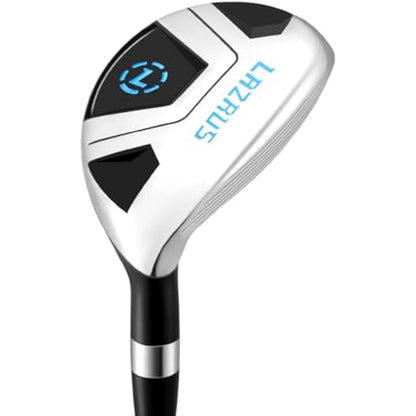 LAZRUS GOLF Premium Hybrid Golf Clubs for Men - 2,3,4,5 & 6 Right Hand, Graphite Shafts, Regular Flex