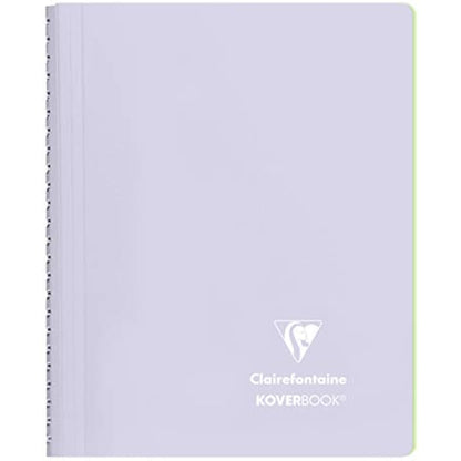 Clairefontaine 366781C Set of 5 Spiral Notebooks Koverbook Blush - A5 14,8x21 cm - 160 Lined Pages - White Paper 90 g - Opaque Polypro Cover - Random Colours