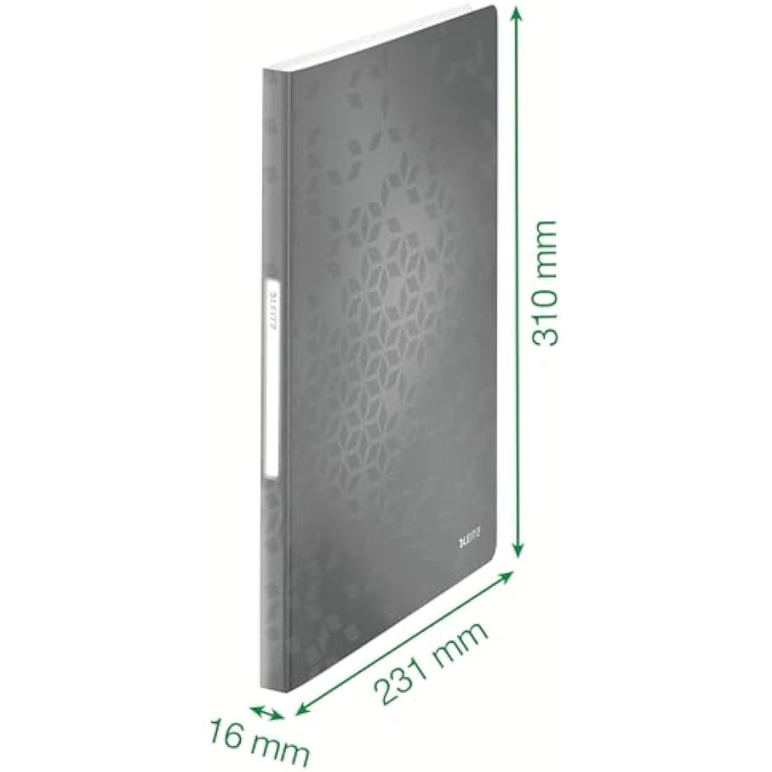 Leitz A4 Display Book, 40 Pockets, 80 Sheet Capacity, Transparent Pockets, Yellow, WOW Range, 46320016