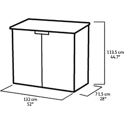 Keter Store it Out Nova Outdoor Garden Storage Shed, 32 x 71.5 x 113.5 cm, Dark Grey with Light Grey Lid