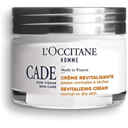 L'OCCITANE Homme Cade Revitalising Cream 50 ml | Vegan & 97% Readily Biodegradable | Luxury & Clean Men's Beauty Skincare for All Skin Types