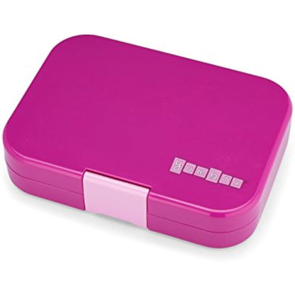 yumbox Original Leakproof Kids Bento Lunch Box, 5 Compartments + Dip Well, Easy-Open Latch, Portion Control, Removable Illustrated Tray, Ages 3-7 (Malibu Purple (Mermaid Tray))