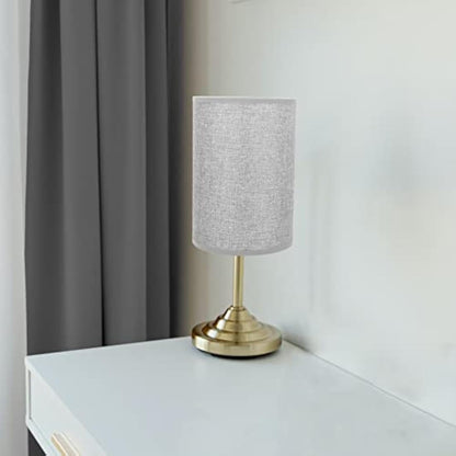 Hoement 2pcs Clip Harp Clip-on for Lampshade Shades Cloth Grey Lamps Style Shade Barrel and Indoor Drum Linen Chandelier Lamp Beige on Handcrafted Small Restaurant Light Finial