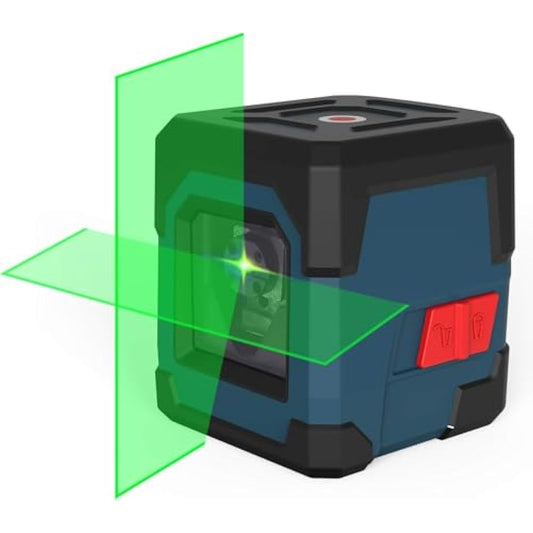 Laser Level Green,RockSeed Cross Line Laser Leveler Horizontal and Vertical Points Rotatable 360 Degree Self Levelling Spirit Levels Manual/Self-Leveling Mode IP54 Carrying Pouch,Battery Included