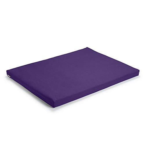 basaho Zabuton Meditation Mat | Organic Cotton | Recycled Fibre Filling (Pure Purple)