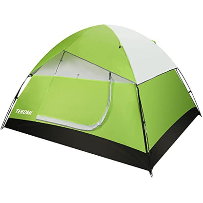 Camping Tent, TEKOMI Waterproof Family Dome Tent with Removable Rain Fly, Instant Cabin Tent for 60 Seconds Set Up, Advanced Venting Design, Fit Camp Backpacking Hiking Outdoor, Dark Green