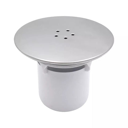Shower Drain Cover, Waste Cap Tube/Cup Cubicle 90mm / 115mm Plug Hole Drain Replacement Easy Fit Chrome Finish Fast Flow Hair Trap Basket