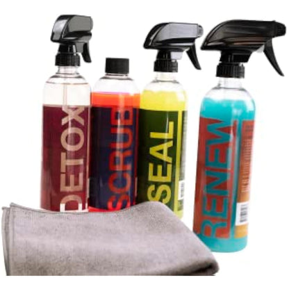 SILCA Bike SPA Collection | liquid performance cycle wash | degreaser, cleaner, Graphene infused wax, and SiO2 ceramic waterless bike wash | 4 part cleaning biodegradable liquid | bicycle cleaner