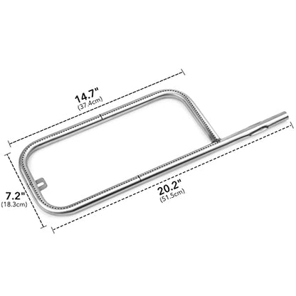 onlyfire Stainless Steel Burner Tube Fits for Weber Q200/ Q2000 Series Gas Grill (Replacement Part of 69956)