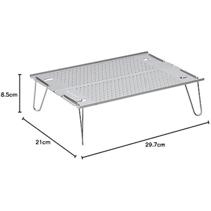 Snow Peak Ozen Solo Table, Aluminium, Silver, 297 x 210 x 85mm