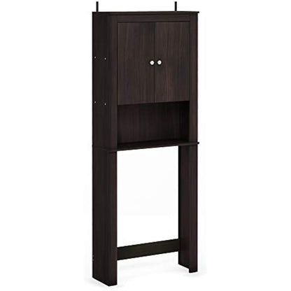 FURINNO Wall Mounted Cabinets, Wood, Espresso, one size