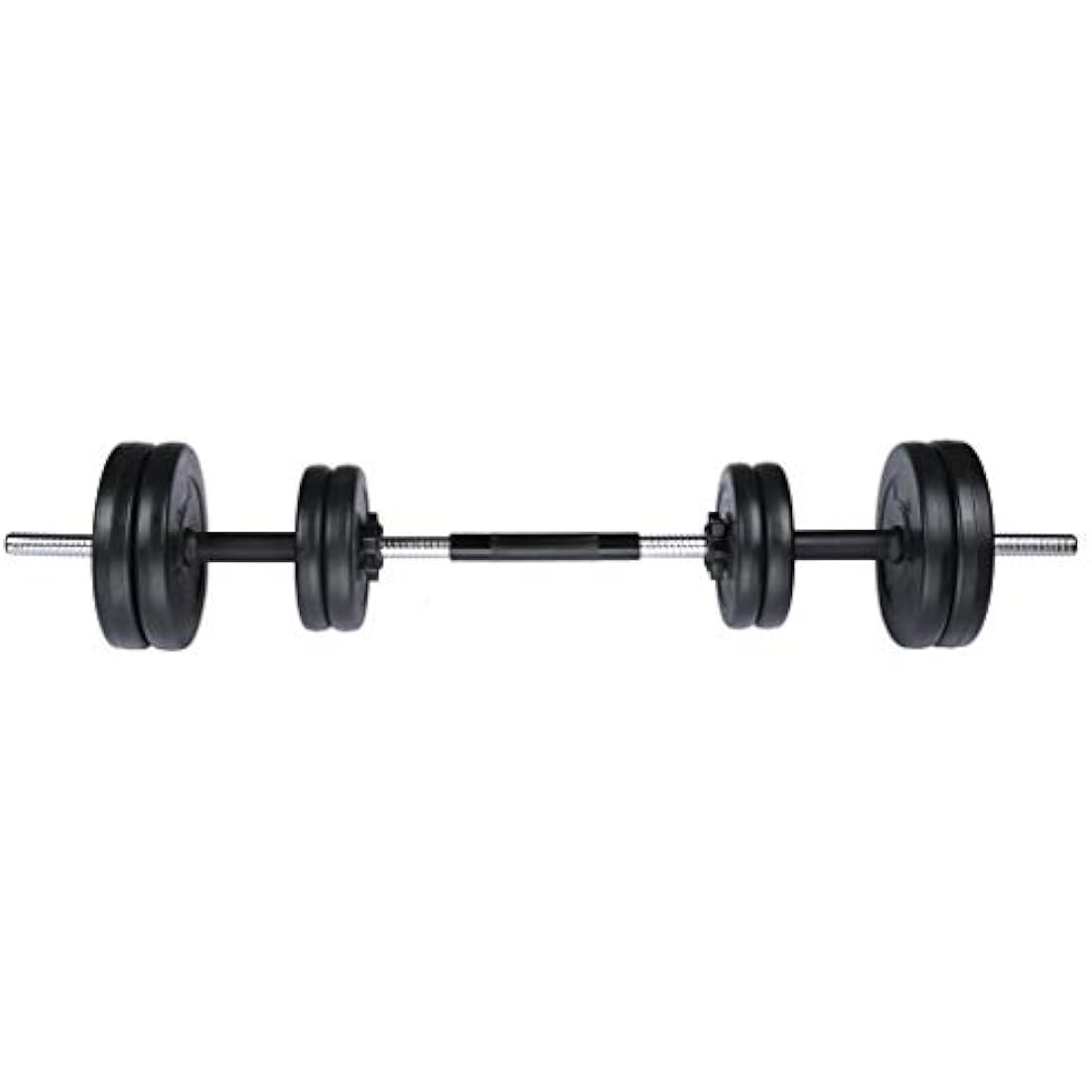 RIP X 30kg Adjustable Dumbbell Barbell Weight Set in Chrome with Bar Joiner Included