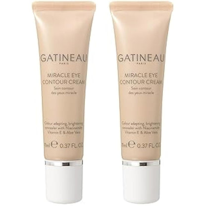 Gatineau - Miracle Eye Contour Cream, Conceal Dark Circles, Hydrating with Hyaluronic Acid & Vitamin E (11ml x 2)