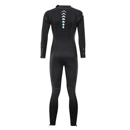 ZCCO Ultra Stretch 3mm Neoprene Wetsuit,Front Zip Full Body Diving Suit,one Piece for Men Women-Snorkeling,Scuba Diving Swimming,Surfing (Women,