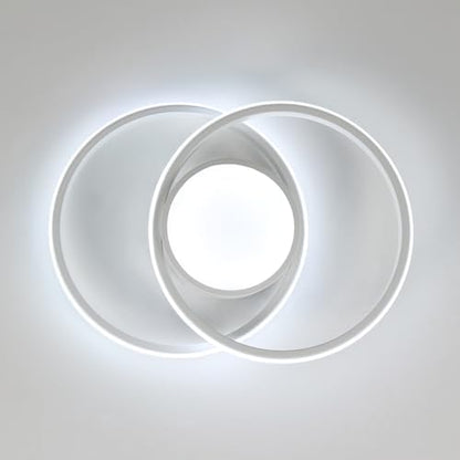 Comely LED Ceiling Lights, 42W 4800LM Lighting Fixture, Dia 40cm Round Modern Design Ceiling Lighting for Hallway Balcony Bedroom Corridor, Cold White 6500K