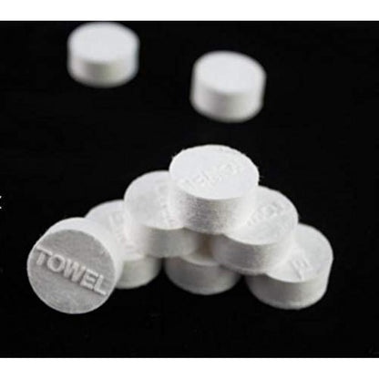 GLOYY Soft Compressed Towels Biodegradable Mini Coin Tissues Includes FREE Carrying Dispenser, Portable for Home Beauty Backpacking Camping Outdoor Accessories(500 Count) (8.8”x9.5”)