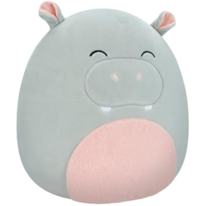 Squishmallows Original 12-Inch Harrison the Grey Hippo Medium-Sized Ultrasoft Plush