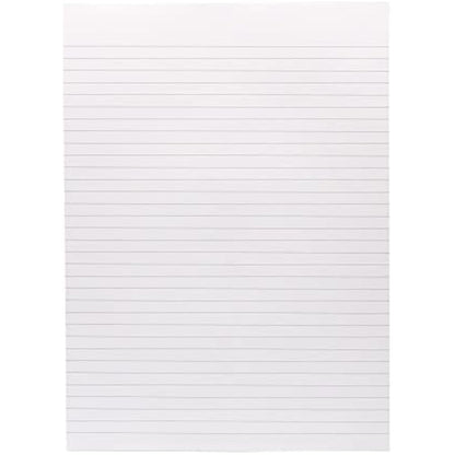 Pukka Pad, A4 8mm Ruled Memo Pad – Pack of 10 – 160 Pages, 80 Sheets of Unpunched 60GSM Paper Per Pad – Glue Top-Bound, Thick Card Back Cover for Home, School Students, & Office Professionals