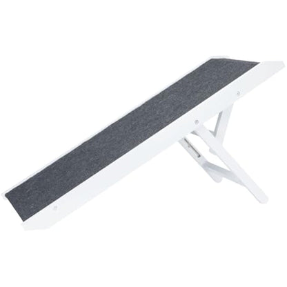 Trixie furniture ramp, height-adjustable 29/36/43 cm, wide running surface 36 × 90 cm, 39375, white