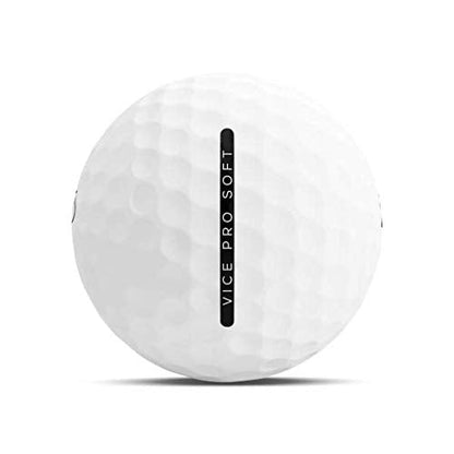 Vice Golf Pro Soft Golf Balls, White (One Dozen)