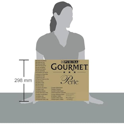 Gourmet Perle Seaside Duo In Gravy Wet Cat Food 96X85g
