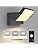 Klighten 24W Dimmable Wall Light LED Outdoor Indoor, APP Control Waterproof IP65 Adjustable Wall Lamp Aluminum, Modern Outside Light Mains Powered for Entrance Garden Terrace, Anthracite, 3000K-6000K
