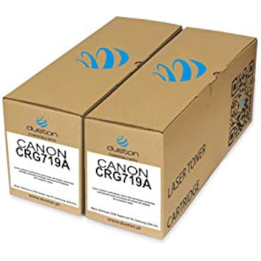 duston 2x CRG719A, 3479B002 black toner compatible with Canon LBP251dw 252dw 253x 6300dn 6310dn 6650dn 6670dn 6680x 411dw 416dw 418x 419x 5840dn 5880dn 5940dn 6140dn 6140dn 6140dn 6140dn 6140dn