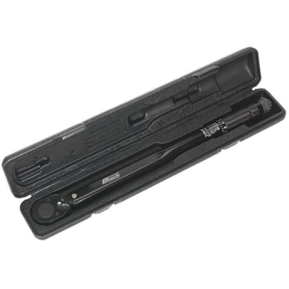 Sealey Ak624B Micrometer Torque Wrench 1/2In Sq Drive Calibrated Black Series