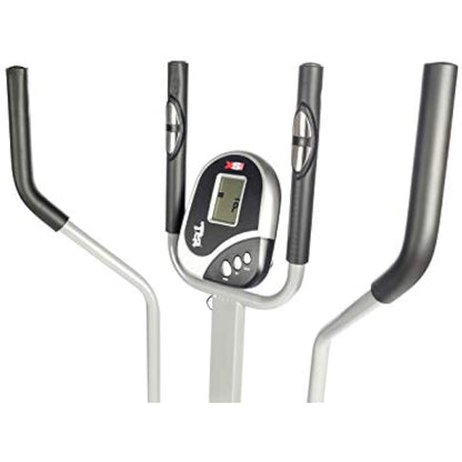 Luna Pro 2-in1 Elliptical Cross Trainer Exercise Bike-Fitness Cardio Weightloss Workout Machine-With Seat + Pulse Heart Rate Sensors