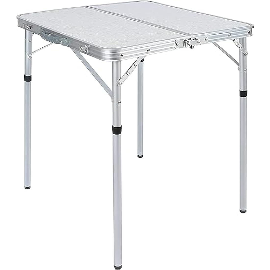 REDCAMP 2ft Samll Square Folding Camping Table, Portable Foldable Picnic Table with Adjustable Height for Beach Outdoor, 2 Heights (25/69)