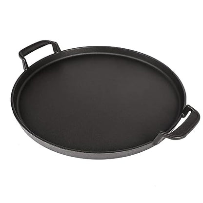 GFTIME 30.9CM Round Griddle for Weber 57CM Charcoal Grills, Weber Gourmet BBQ System, Cast Iron Charcoal Grill Griddle BBQ Replacement Part for Weber