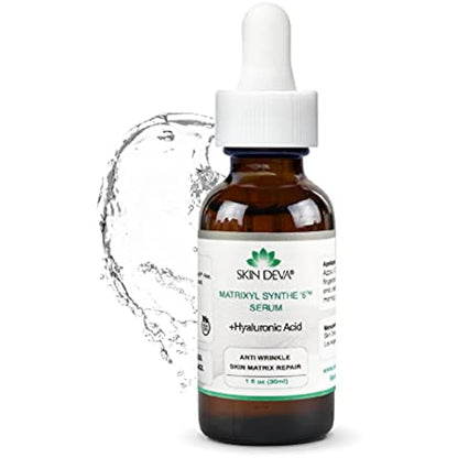 SKIN DEVA Matrixyl Synthe '6 Serum with Hyaluronic Acid - Anti-Aging with the breakthrough Matrixyl synthe’6 serum 1 oz