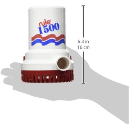 Rule Bilge Pumps, 1500 GPH Non-Automatic