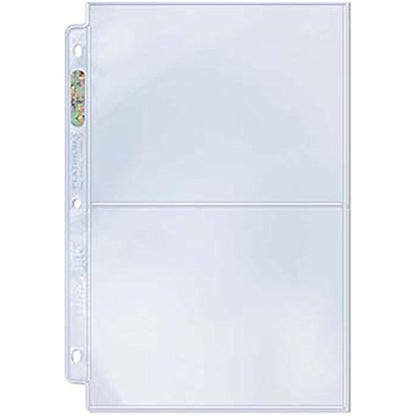 Ultra Pro 2-Pocket Platinum Page with 5" X 7" Pockets