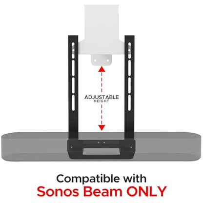 Sound bass Beam TV Mount, Compatible with Generation 1 & 2 Sonos Beam Mounting Bracket for TV, Black, Full Hardware Kit Included, Beam Soundbar