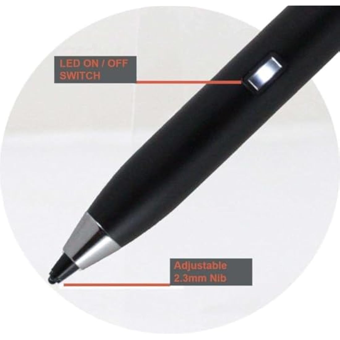 Broonel Black Fine Point Digital Active Stylus Pen - Compatible With Lenovo Tab M10 Plus 10.3" Tablet