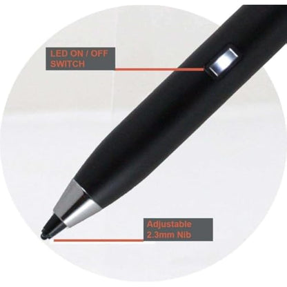 Broonel Black Fine Point Digital Active Stylus Pen - Compatible With Lenovo Yoga 6 Gen 7 (13.3" AMD)
