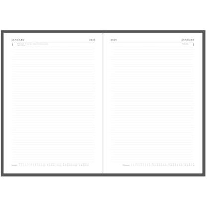 Collins Standard Desk 2025 Diary for Professionals - A4 Two Pages to a Day Business Diary - Black - (47.99-25) - Premium Business Planner with Hardback Leathergrain Covers