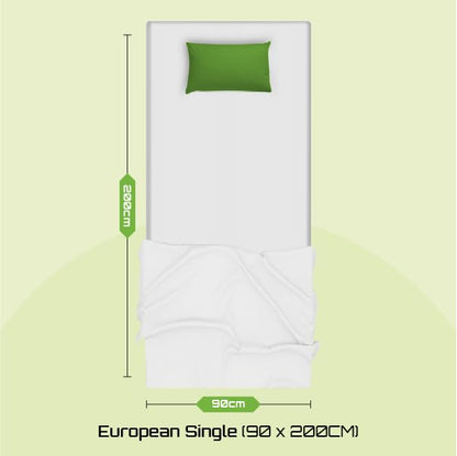 Starlight Beds Lunar Luxe Grey Sprung Hybrid European Single Mattress