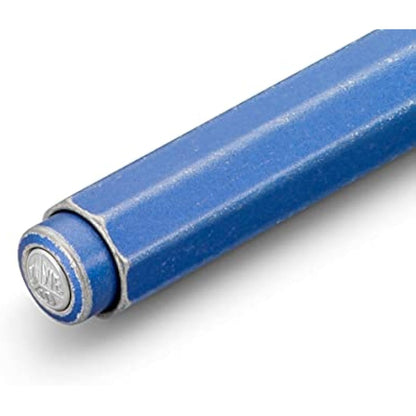 Kaweco AL SPORT Ball Pen Stonewash Blue I Retractable Ballpoint Pen in Classic Design with Standard D1 Refills I Aluminium Ball Pen 10.5 cm