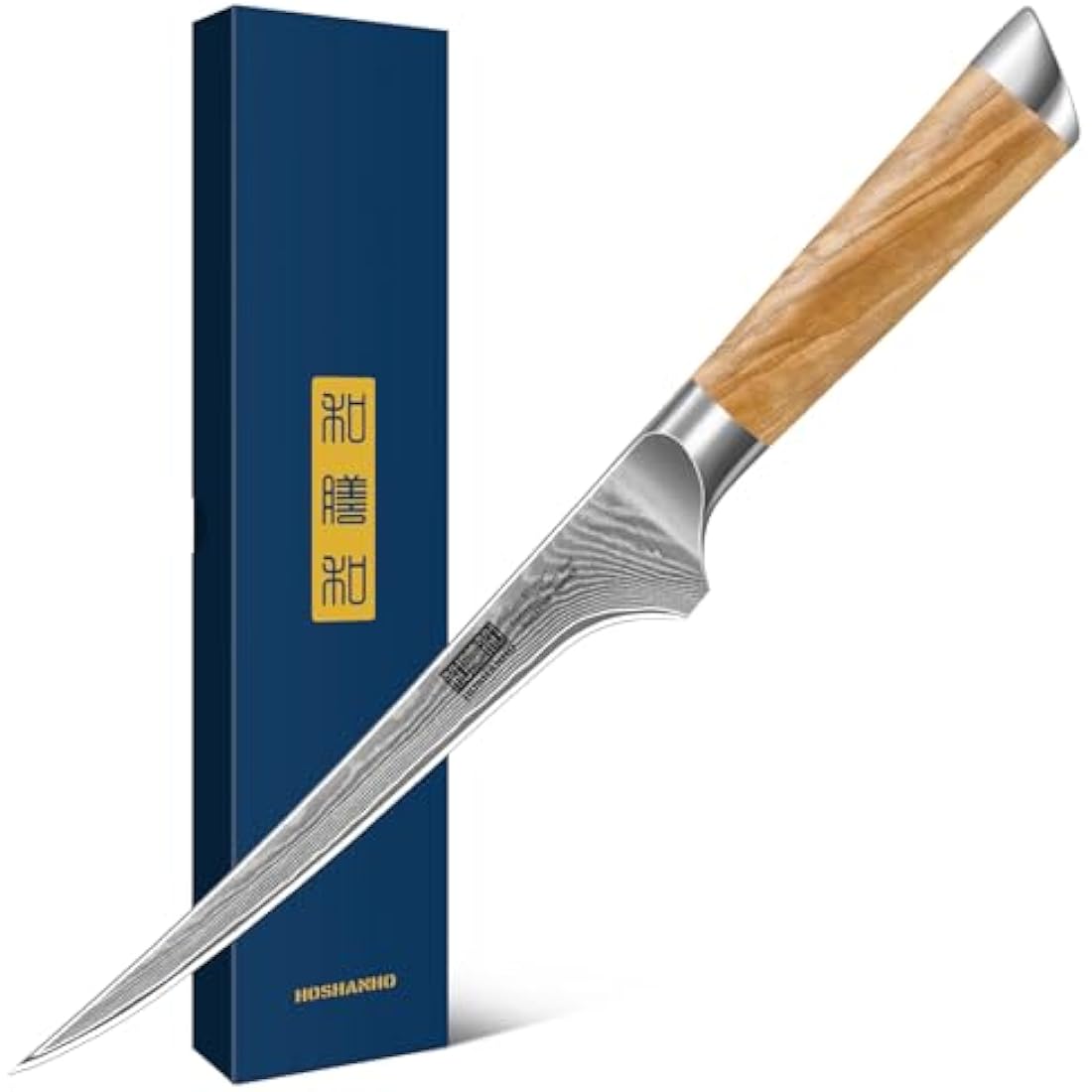 HOSHANHO Damascus Fillet Knife 7 Inch, Professional VG-10 Super Steel Boning Knife, Ultra Sharp Fish Knife with Ergonomic Handle