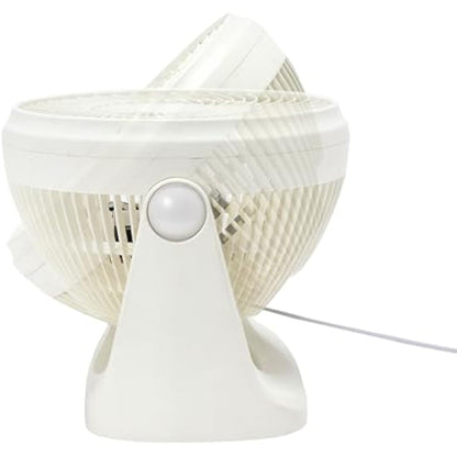 Amazon Basics Portable Desk Fan, 7 Inch Quiet Operation Cooling, 3 Speed Settings, 90° Variable Tilt, 15.49 x 27.3 x 27.69 cm, White