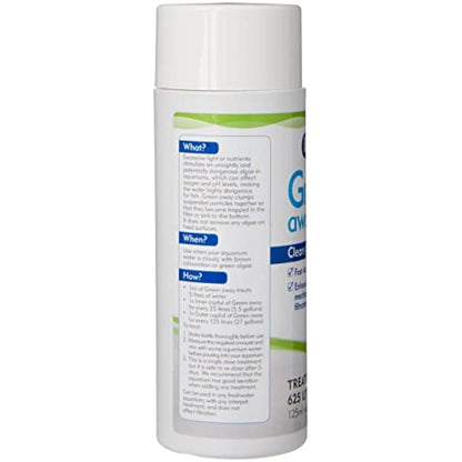 Interpet Green Away Aquarium Water Treatment, Fast Acting, Plant Friendly, Safe for Fish, 125 ml