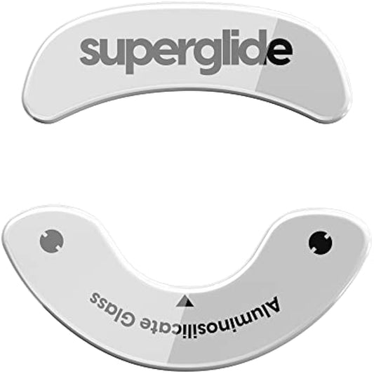 Superglide - Fastest and Smoothest Mouse Feet/Skates Made with Ultra Strong Flawless Glass Super Fast Smooth and Durable Sole for Endgame Gears XM1 RGB / XM1r [White]