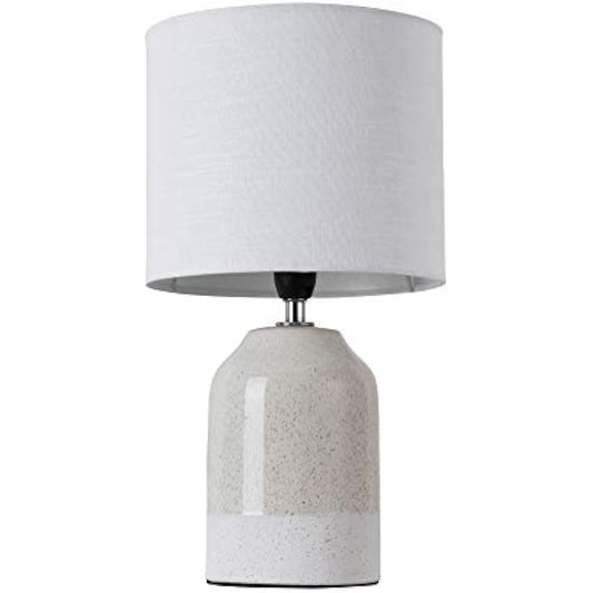 Pauleen 48022 Sandy Glow max. 20W for E14 Bedside Table luminaire Beige White 230V Ceramic/Fabric Without lamp