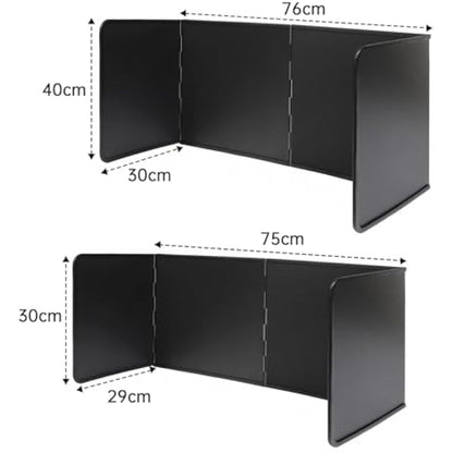 Wuciray Height 40CM Stove Splatter Guard for Cooking Kitchen Anti Splatter Shield Guard Portable Folding Cooker Side Fat Oil Splash Guard Splash Back Splatter Screen for Frying Pan Wall Hob