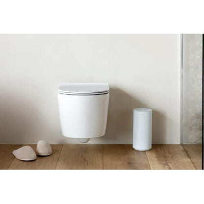 Brabantia - Mindset Toilet Roll Dispenser - Room for 2 Spare Rolls - Fits All Regular Roll Sizes - Smart Lift System - Corrosion Resistant - Bathroom Accessory - Fresh White - 30 x 15.1 x 13.7 cm