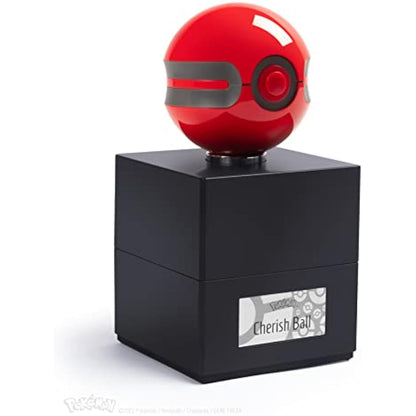 The Wand Company Original Poké Ball Authentic Replica - Realistic, Electronic, Die-Cast Poké Ball with Display Case Light Features – Officially Licensed by Pokémon