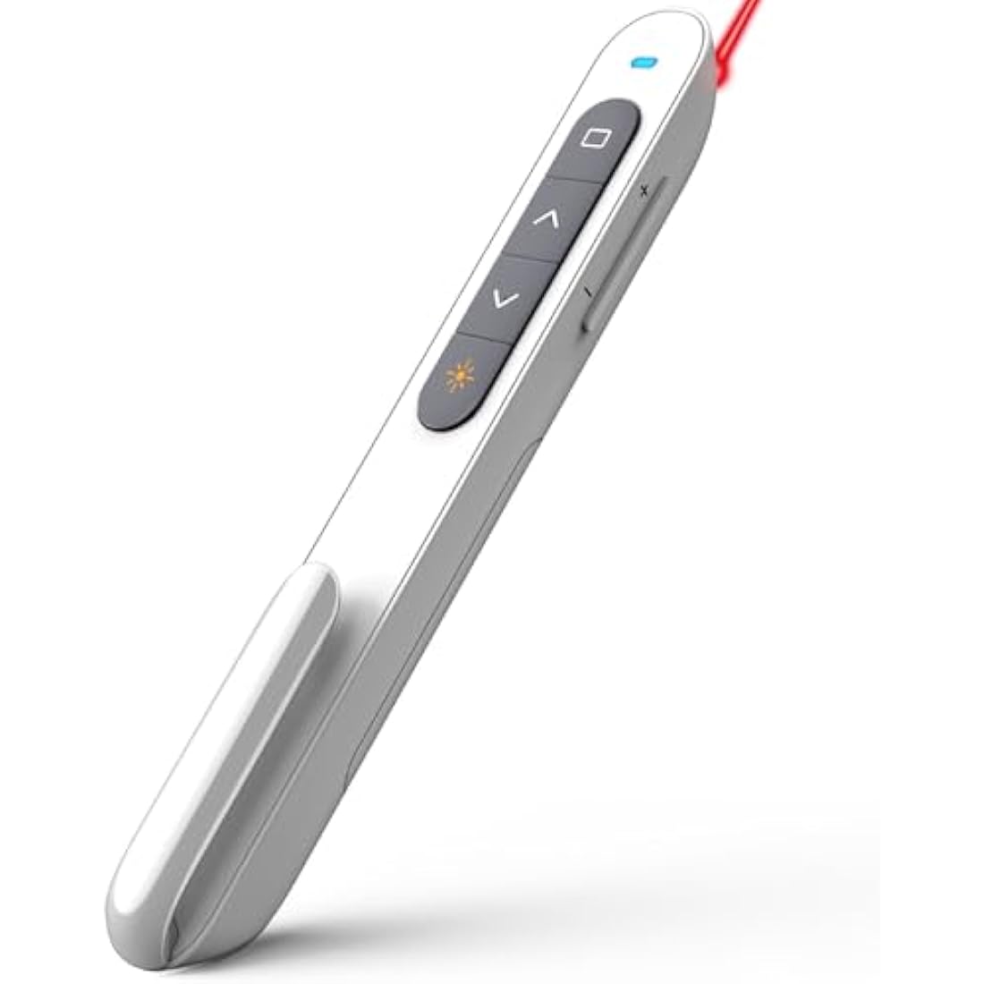 NORWII N27 Presentation Clickers, 328FT Powerpoint Clicker Wireless Presenter Remote, 2.4GHz Hyperlink Volume Presentation Clicker for Powerpoint Computer Laptop Mac(White)